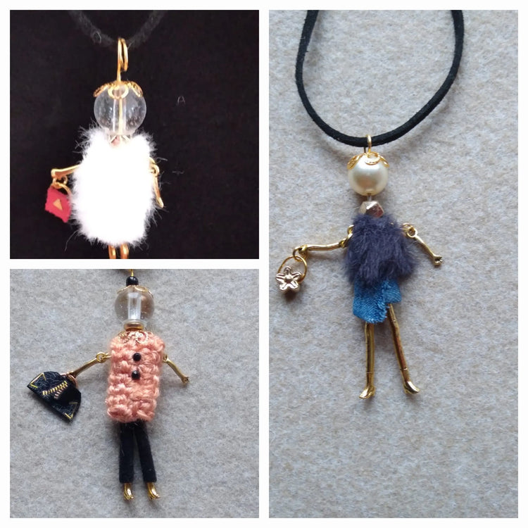 Pendentifs poupées