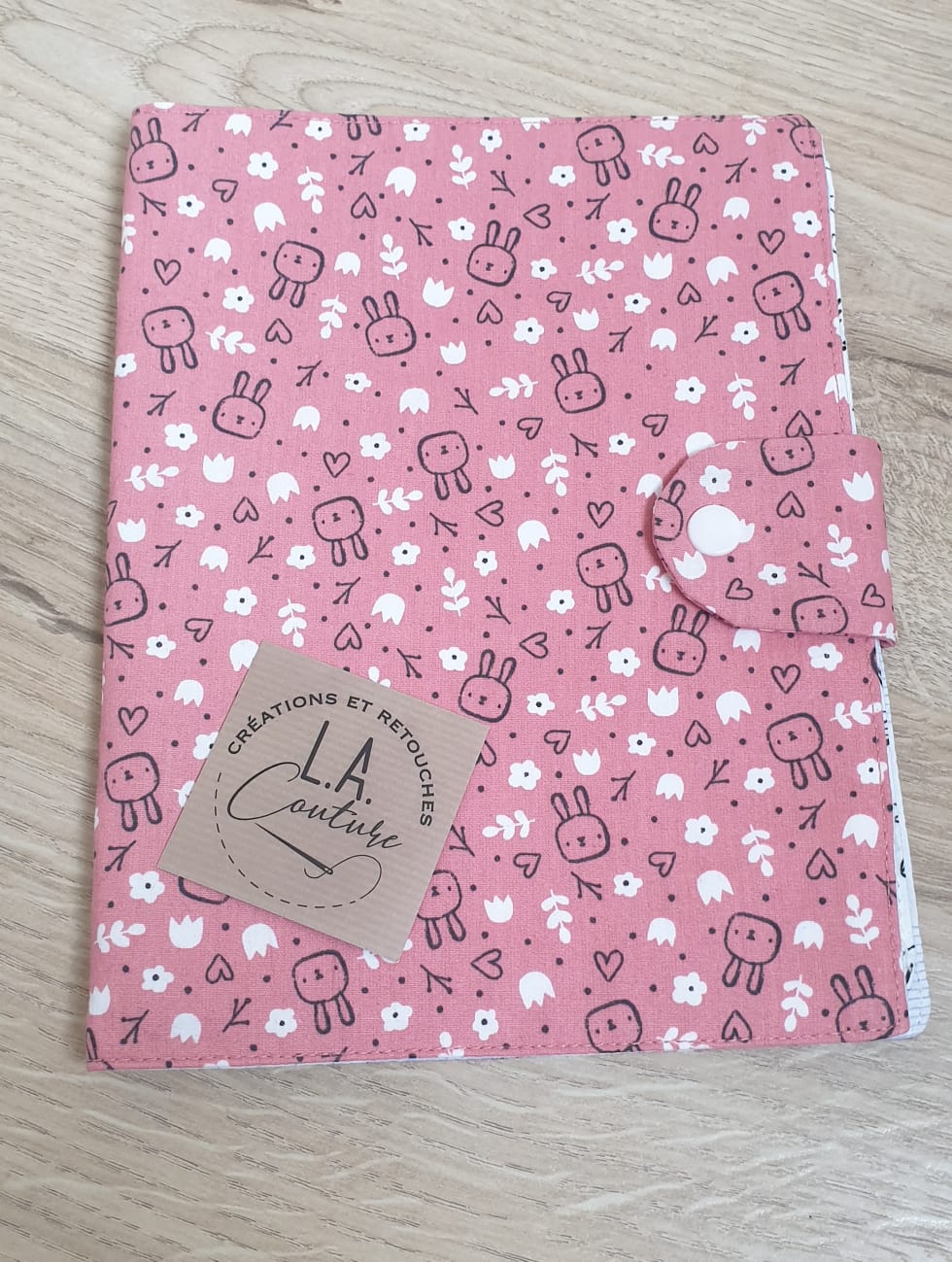 Livre tissus rose