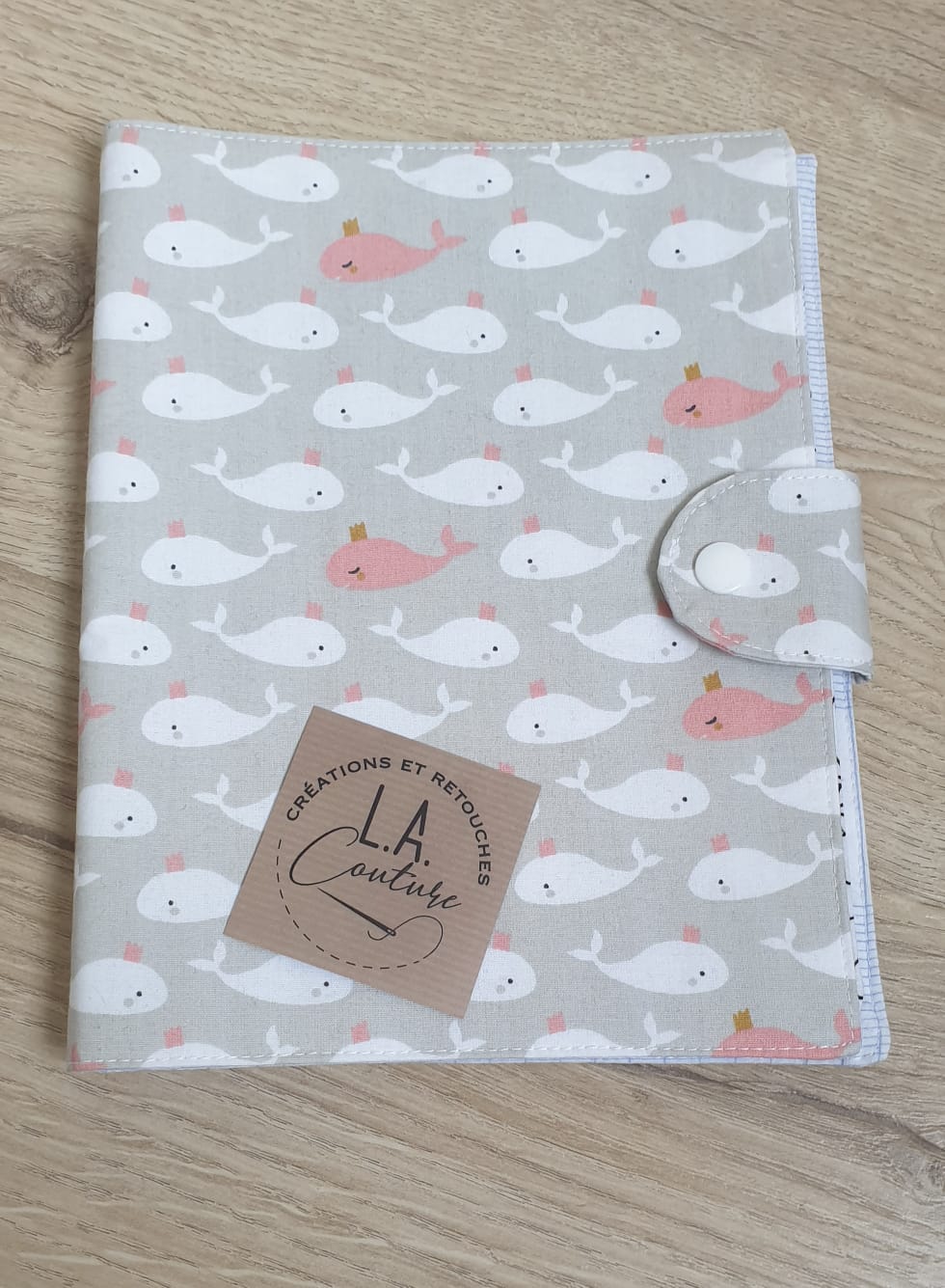 Livre tissus lavable motifs baleine
