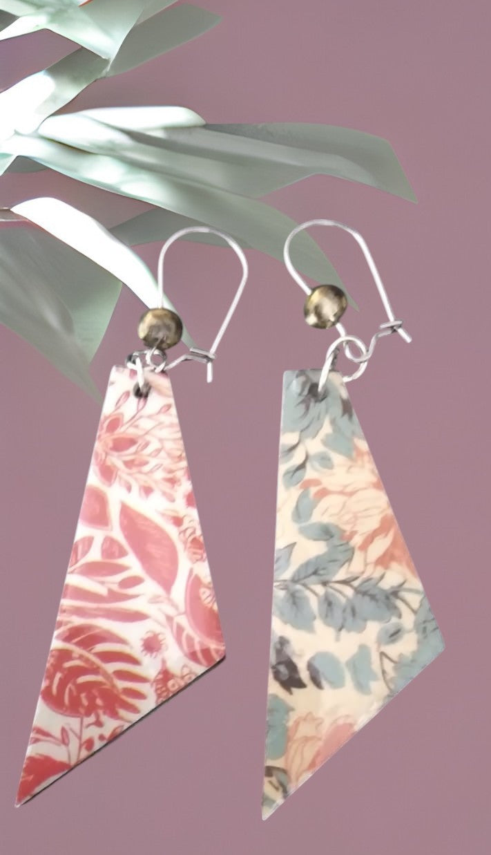 Boucles d'oreille bois réversibles
