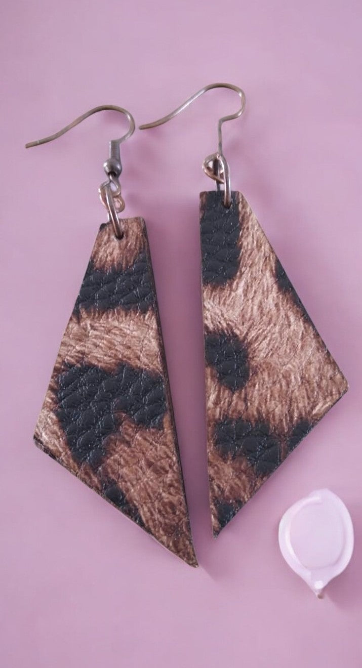 Boucles d'oreille bois