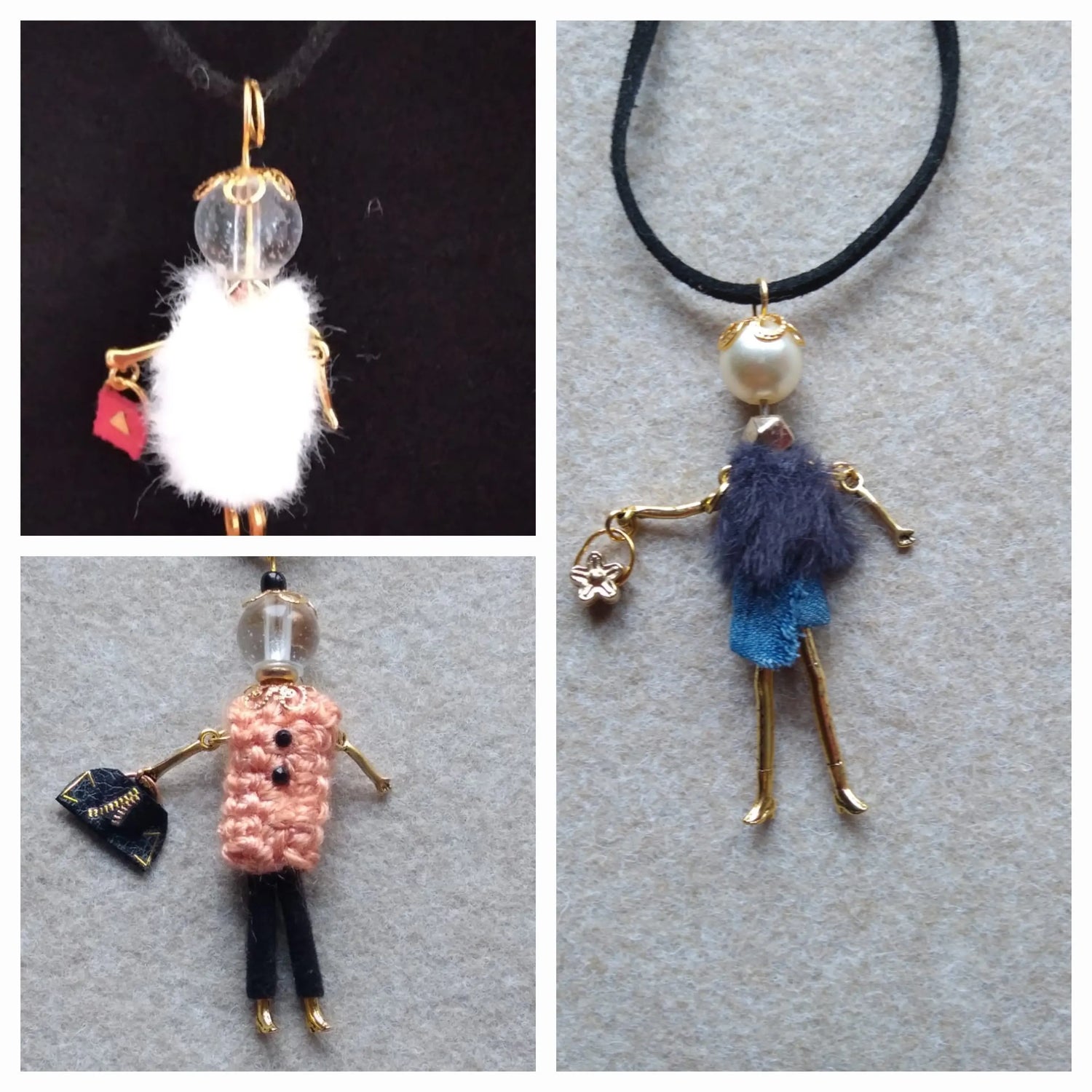 Pendentifs poupées