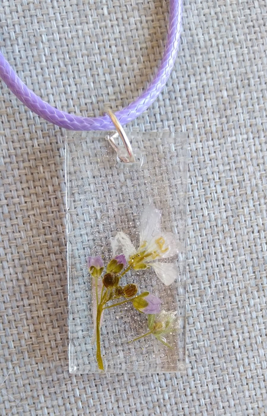 Collier fleurs séchées