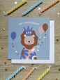 Carte anniversaire lion