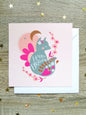 Carte anniversaire renarde