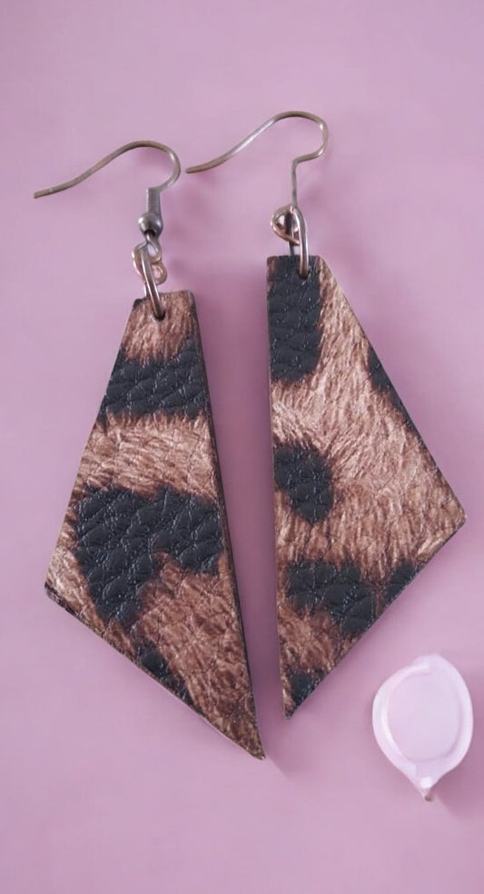 Boucles d'oreille bois