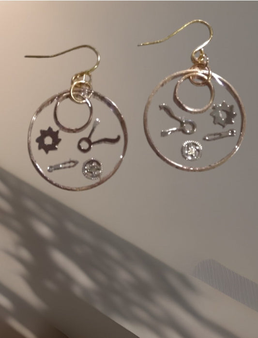 Boucles résine transparentes