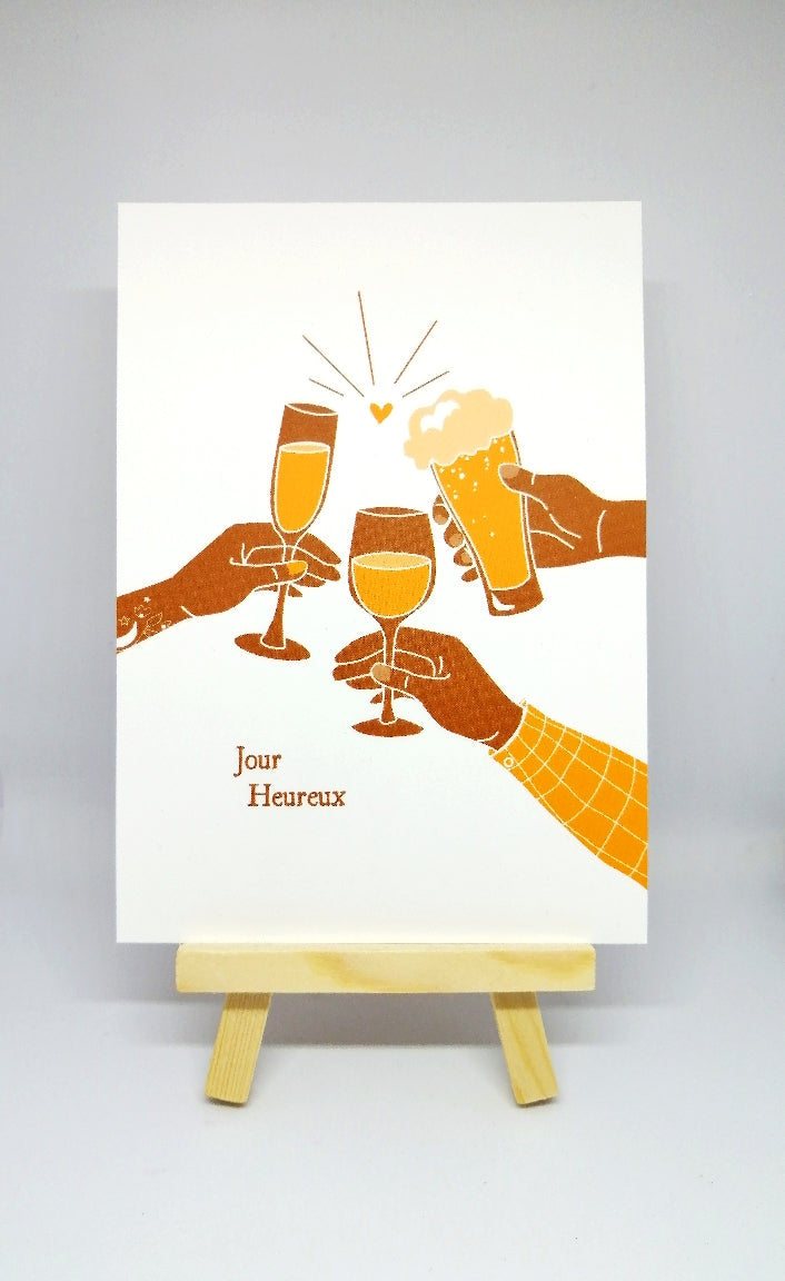 Carte jour heureux